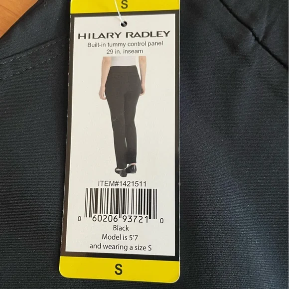 Hillary Radley Slim Black Pants - Picture 3 of 6